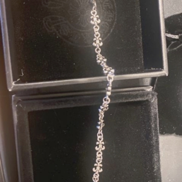 Chrome Hearts Silver Fluer De Les Bracelet (Small) - Picture 2 of 6